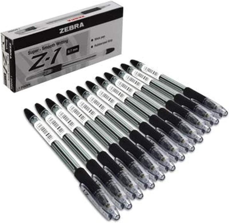 ZEBRA Z-1 Set Of Pens (12 Pens, 0.7Mm, Black)