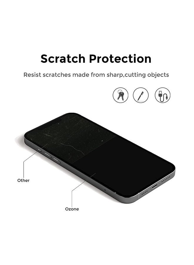 O Ozone حماية شاشة زجاجية مقسّاة لجهاز iPhone 14 Pro Max بصلابة 9H تغطية كاملة HD واقي شاشة حساس للمس (عبوة من 2) - Image 5