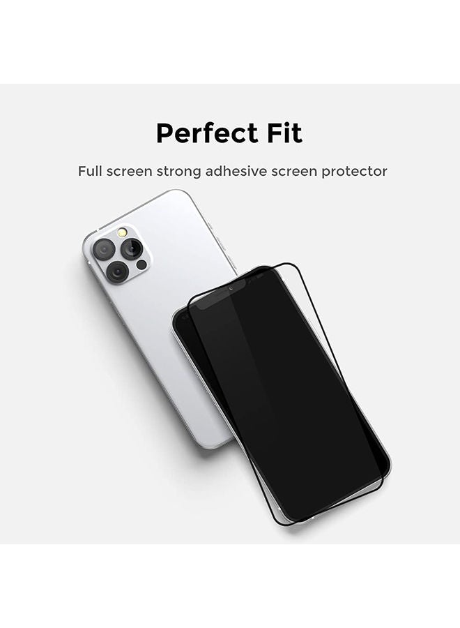 O Ozone حماية شاشة زجاجية مقسّاة لجهاز iPhone 14 Pro Max بصلابة 9H تغطية كاملة HD واقي شاشة حساس للمس (عبوة من 2) - Image 2