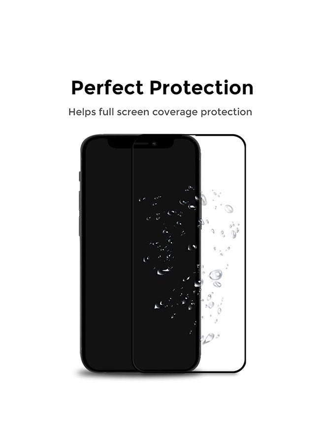 O Ozone حماية شاشة زجاجية مقسّاة لجهاز iPhone 14 Pro Max بصلابة 9H تغطية كاملة HD واقي شاشة حساس للمس (عبوة من 2) - Image 3