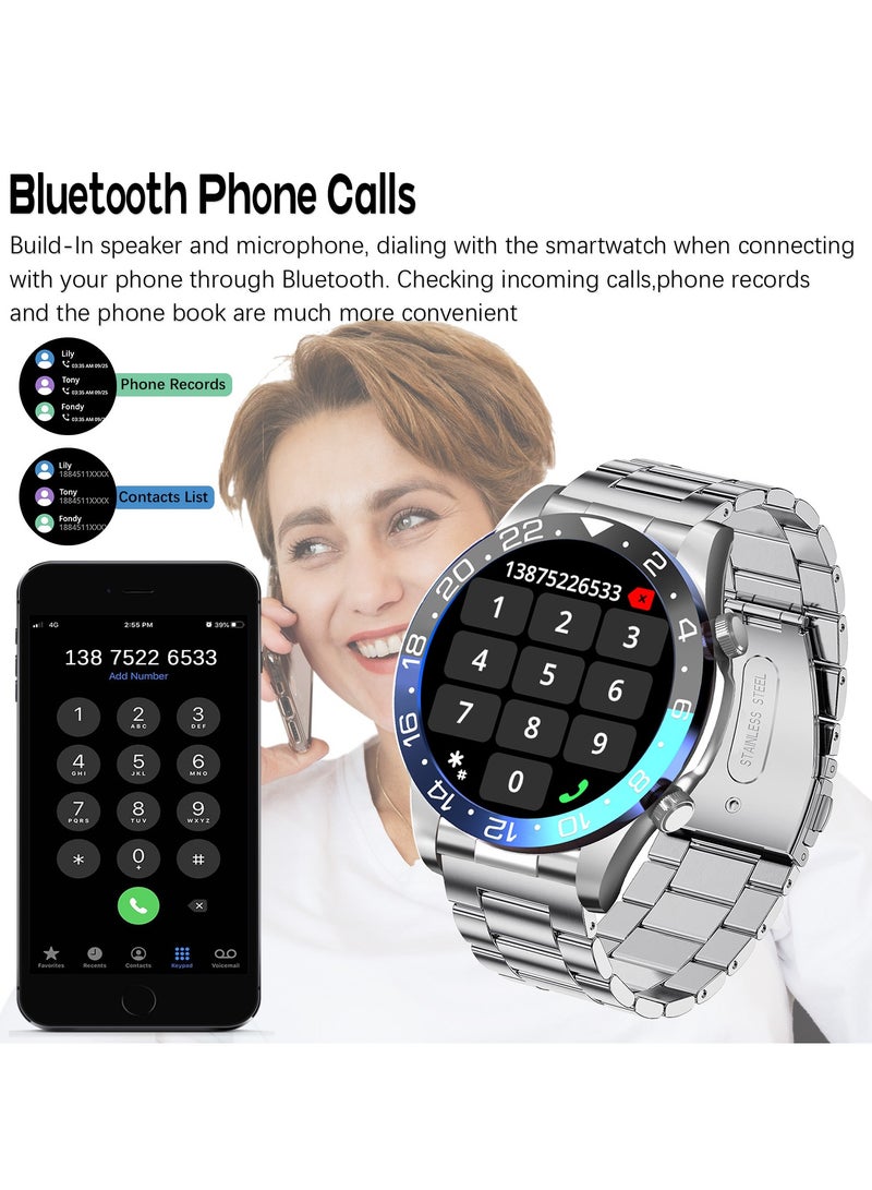 RollsTimi  Men's Smartwatch 1.43" Amoled HD Full Touch Screen Fitness Tracker Heart Rate Sleep Monitor Business Sports Smart Watch for Men - Image 5