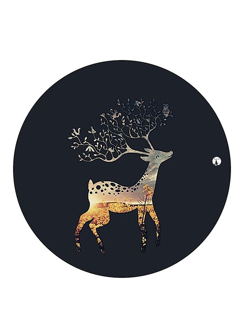 RKN Deer Printed Mouse Pad  Multicolour