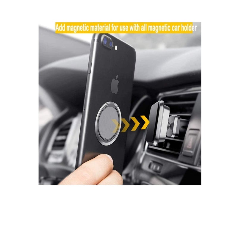 Zikra 3 Pack Phone Ring Holder, Magnetic Car Grip Mobile Stand for Ultra-thin Phone Ring Frame Slimmest Phone Grip, Phone Ring Holder Universal Adjustable - Image 5