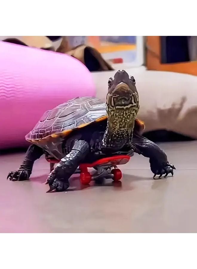 لوح تزلج صغير عشوائي اللون للسلاحف والطيور لتسلق ممتع بدون بطارية - Image 4