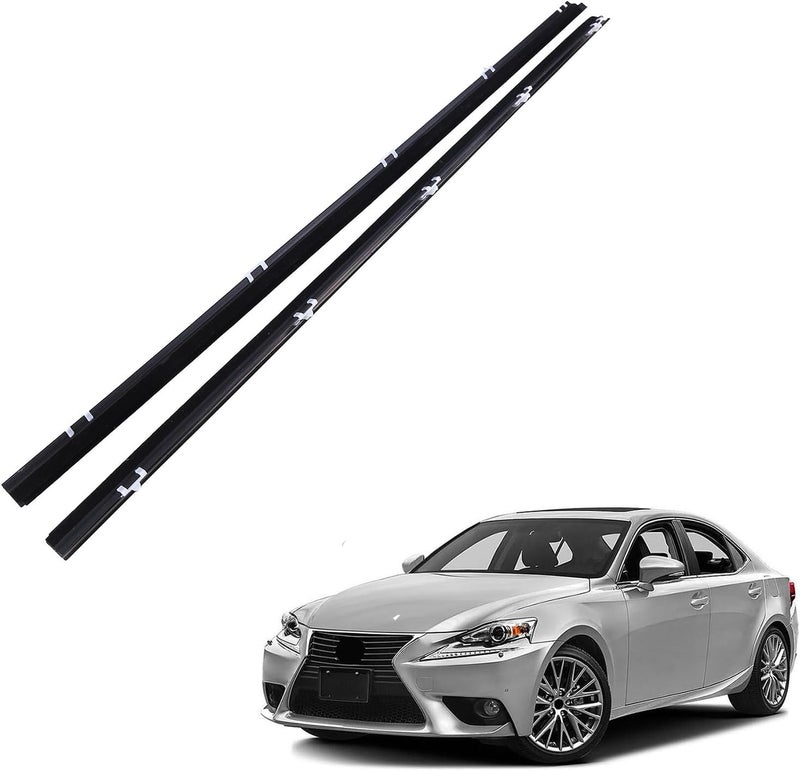 PHEZEN Left & Right Side Window Door Trim Strip for 1992-1995 Honda Civic EG6 - Image 1
