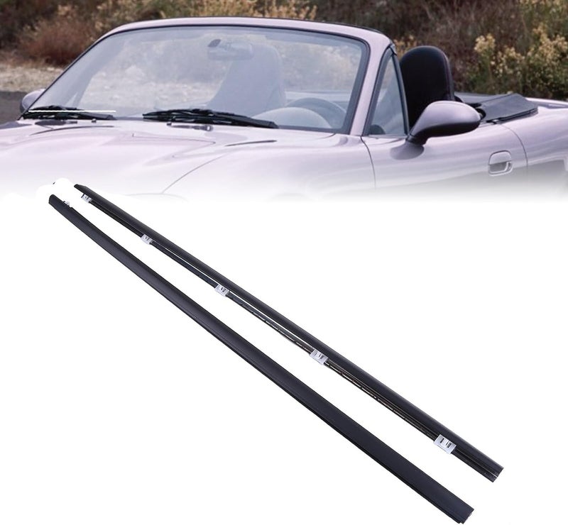 PHEZEN Left & Right Side Window Door Trim Strip for 1992-1995 Honda Civic EG6 - Image 3