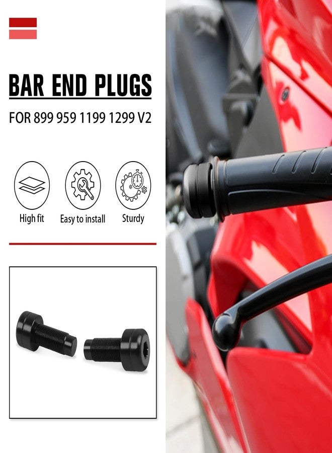 CHIFUN 1 Pair Bar Ends Plug Anti Vibration Weight Sliders Replacement for Ducati Panigale V2 899 959 1199 1299 S/R CNC Aluminum Handle Bar End Caps - Image 3