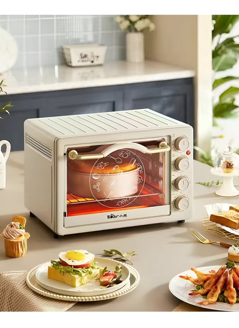 Bear - 20L Mini Electric Portable Toaster Oven With Built-In Light 3Layer Small Automatic Home Baking Independent Temperature Control Convection Countertop Oven(3Pin Au/Cn Plug) - Image 1