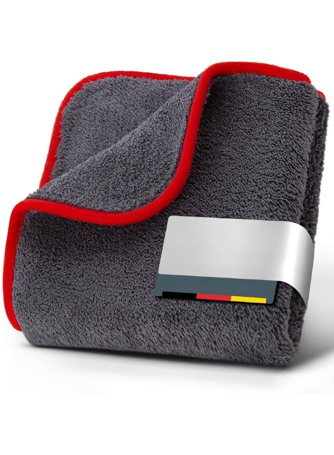 44TP Ultra Soft Microfiber Cloth for Cars, Motorcycles, Detailing, Polishing, Cleaning, and Washing, Grey, 40 x 40 cm - Image 1