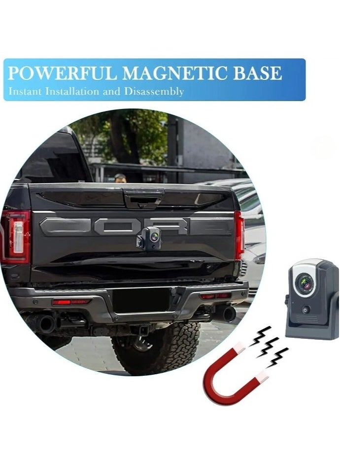 Wireless Backup Reversing Camera, HD Night Vision Rear View Camera, IP68 Waterproof Durable Car Camera, Easy To Install Parking Camera For Trailers Trucks RVs, (1pc, Black)