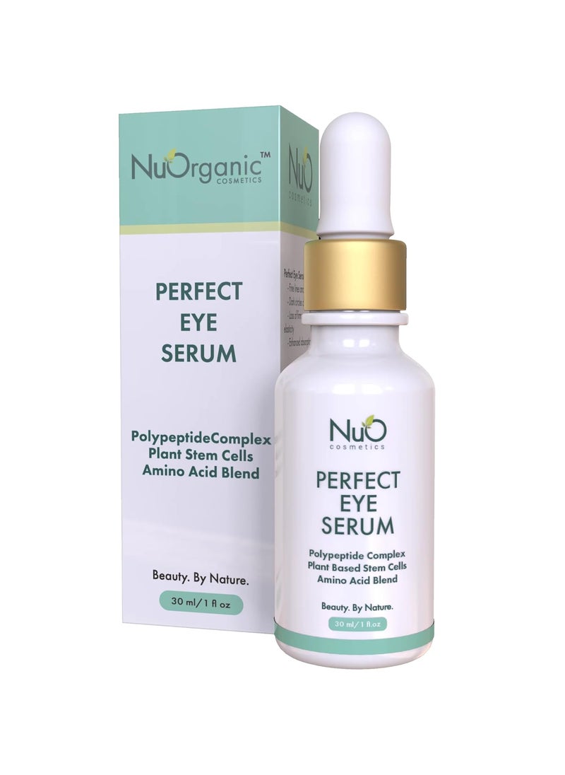 NuOrganic Cosmetics nuorganic Perfect Eye Serum Fine Lines  Wrinkles  Bags  Dark Circles  Patented PhytoCellular Science  18X More Effective Anti Aging  Better Skin in 7 Days  Vegan 