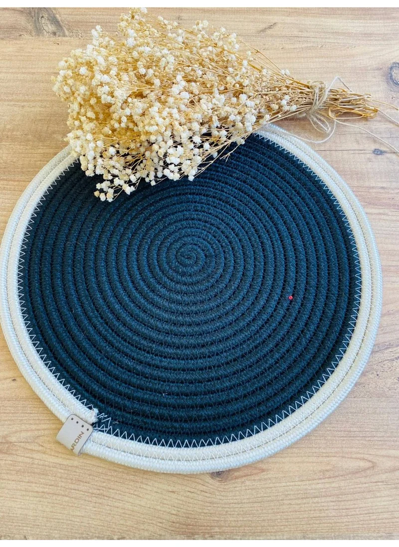 BDZ Deri BDZ Leather Wicker Jute Presentation Plate Mat American Service