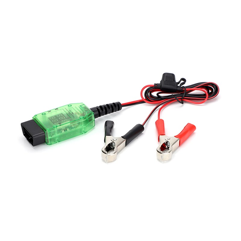 Automotive Battery Tester Dual Digital Voltage Current OBD Connector LED Indicator High Insulation ECU Data Protection Replace Car Battery (12V) - Image 4