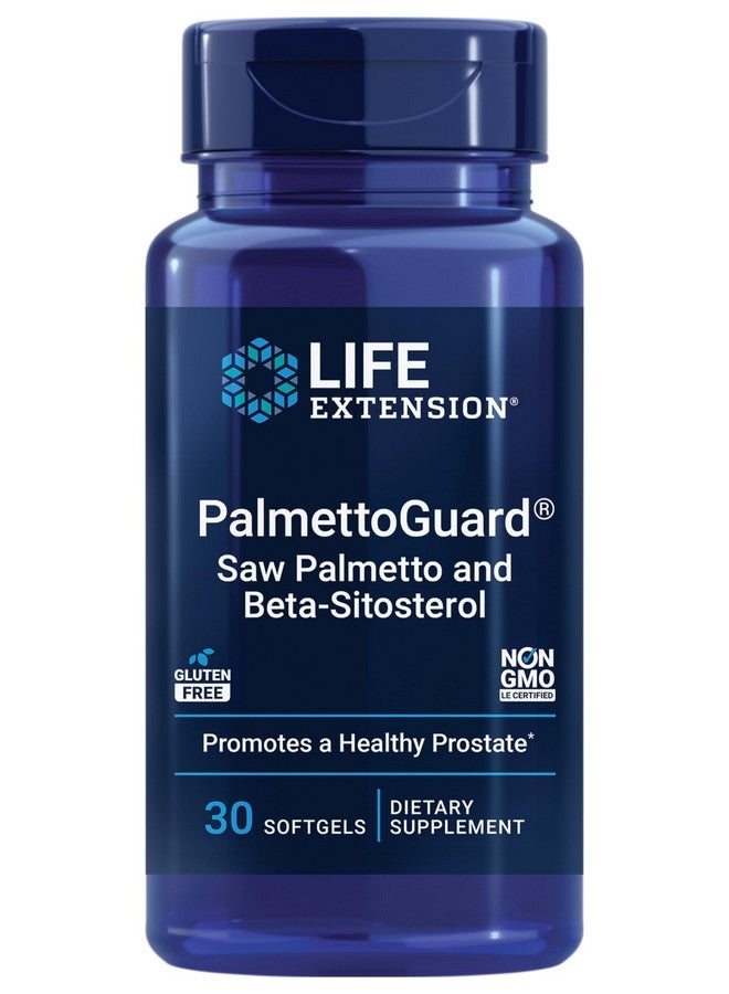 لايف إكستنشن Life Extension PalmettoGuard Saw Palmetto & Beta-Sitosterol - يدعم وظيفة البروستاتا الصحية واستقلاب الهرمونات - مكملات غذائية للرجال - خالية من الجلوتين وغير معدلة وراثيًا - 30 كبسولة هلامية - Image 1