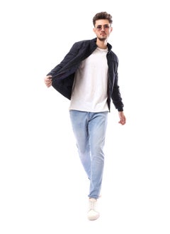 Andora Waterproof Fly Zipper Cotton Jacket_Navy Blue  - Image 3