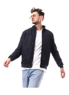 Andora Waterproof Fly Zipper Cotton Jacket_Navy Blue  - Image 5