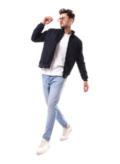 Andora Waterproof Fly Zipper Cotton Jacket_Navy Blue  - Image 2