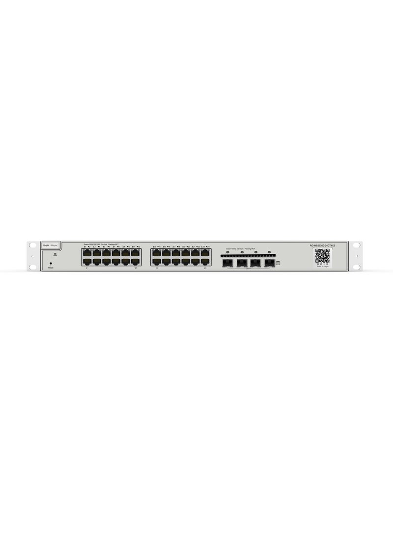 Ruijie REYEE RG-NBS5200-24GT4XS, 24-port Gigabit Layer 3 Non-PoE Switch, 4 SFP+ Uplink  - Image 1