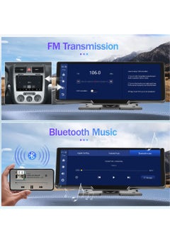KASTWAVE 9.26" Wireless Car Stereo with Apple CarPlay, Dash Cam, and 1080P Backup Camera. Portable Touchscreen GPS Navigation for Car, Bluetooth, AirPlay, AUX/FM, Google, Siri. Car Stereo Receiver  - Image 5