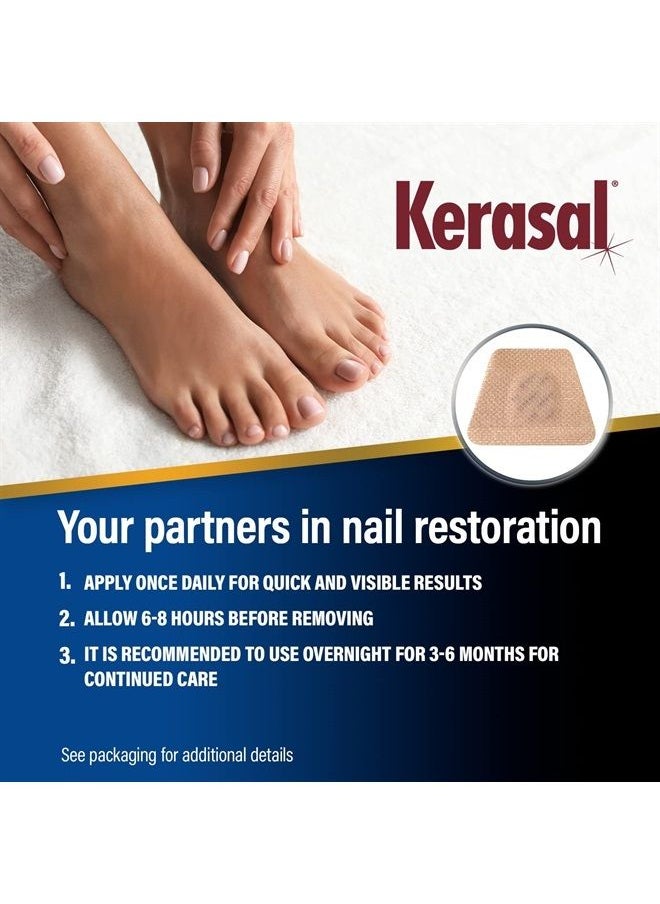 Kerasal - Nighttime Renewal Fungal Nail Patches - 14 Patch Twin Pack - Overnight Nail Repair for Nail Fungus Damage, 8-Hour Nail Treatment Restores Healthy Appearance - Image 1