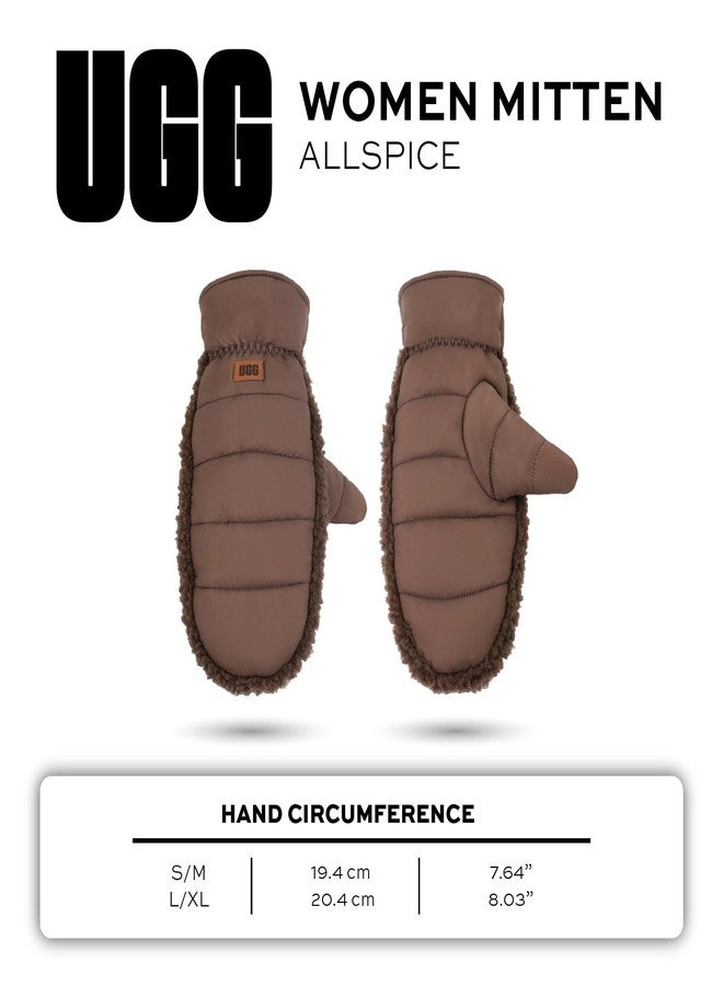 أوغ قفازات UGG النسائية Aw Uggfluff، لون All Spice، مقاس L/XL - Image 5
