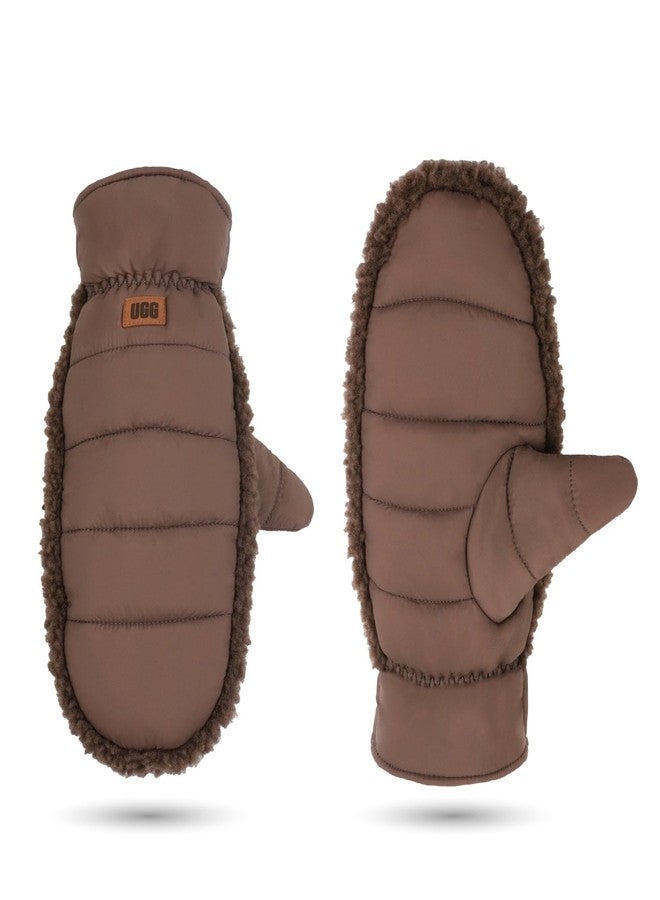 أوغ قفازات UGG النسائية Aw Uggfluff، لون All Spice، مقاس L/XL - Image 1