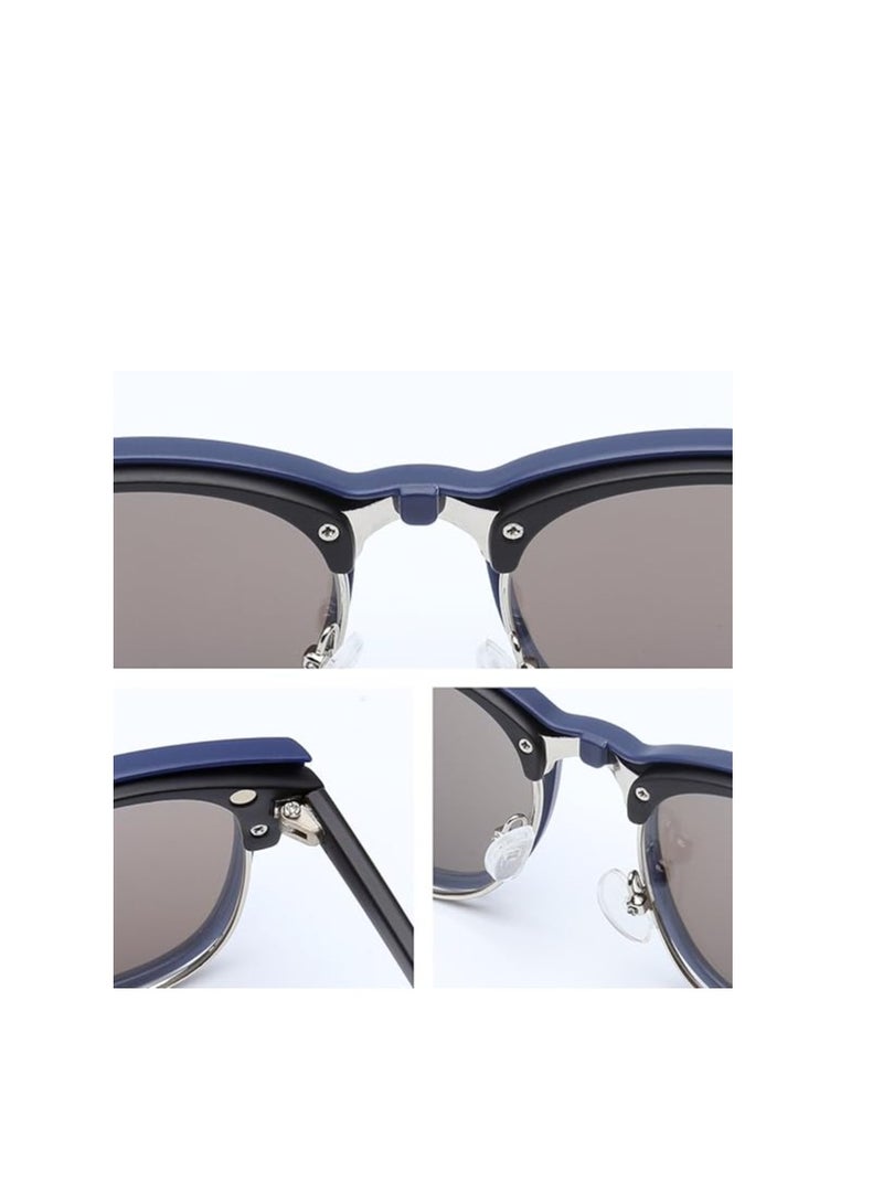 إكسفور Magnetic Sunglasses for Men and Women Polarized Clip on UV400 Protection Retro Square Eyeglasses for Men Women Eyeglasses Fit Over Night Driving - Image 3