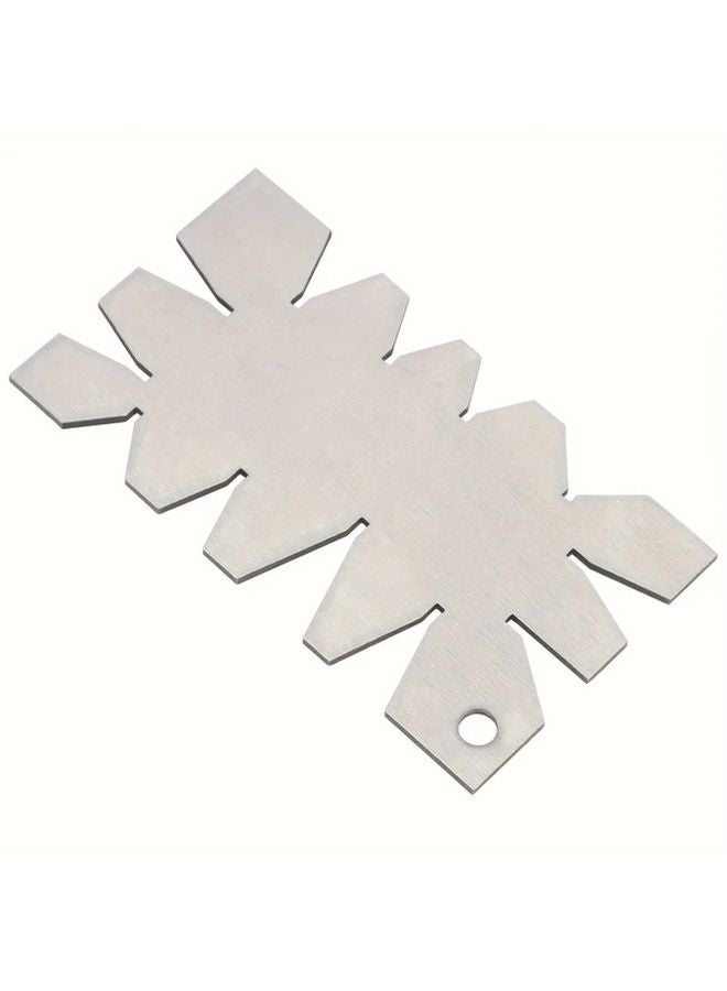 Precision Stainless Steel Angle Gauge 201 Stainless Steel Woodworking Tool 1pc - Image 5