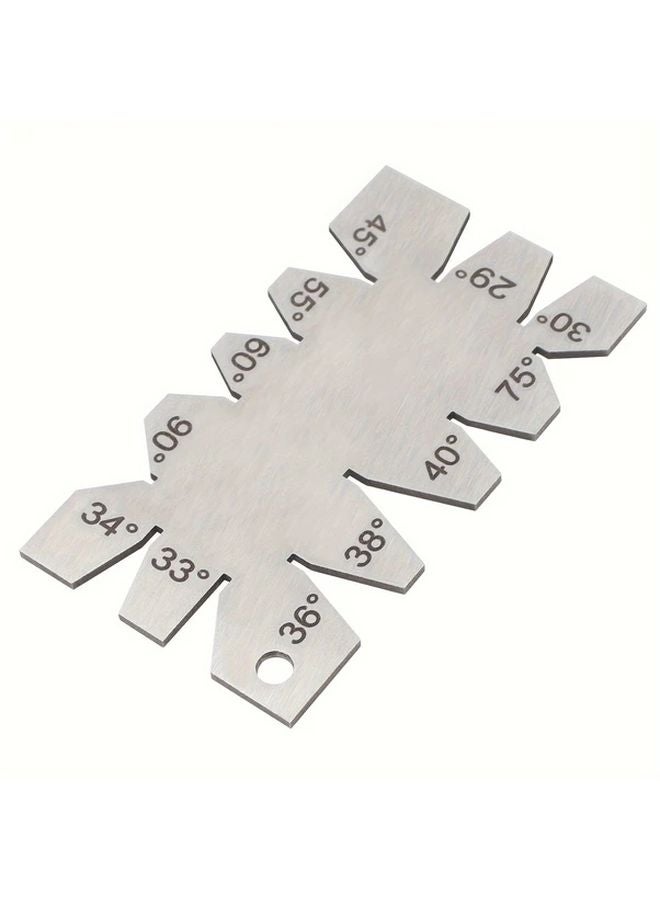 Precision Stainless Steel Angle Gauge 201 Stainless Steel Woodworking Tool 1pc - Image 1