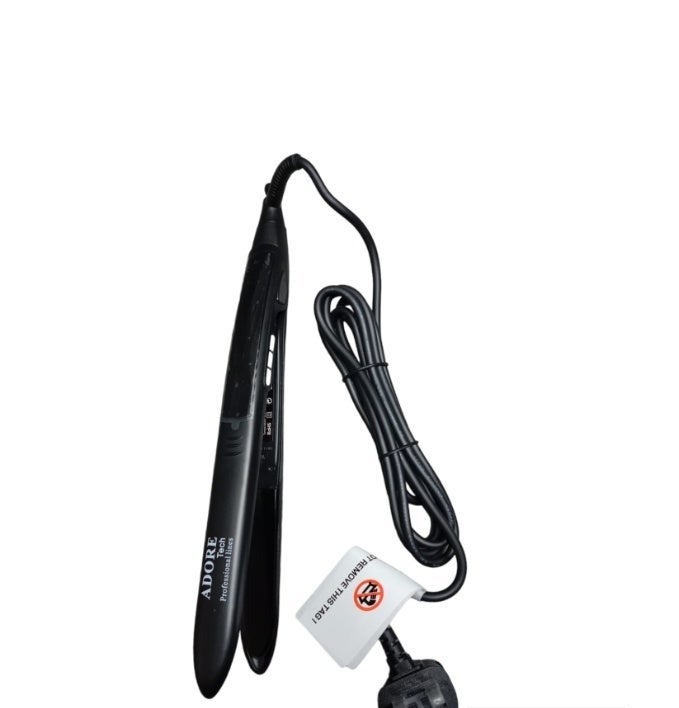 ادور مكواة فرد الشعر الاحترافية أدور، ألواح سيراميك تيتانيوم، حرارة 470°F، تصفيف خالٍ من التجعد لجميع أنواع الشعر - Image 3