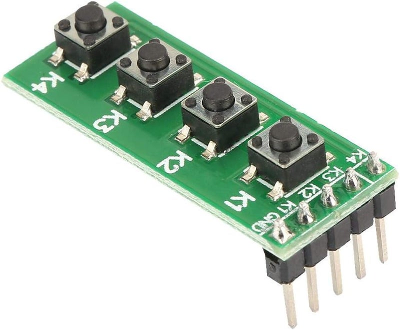 Wal front 4 Key Keyboard Module Universal 4 Key Push Button Switch Module Keyboard Board for DIY Accessory Kit - Image 1