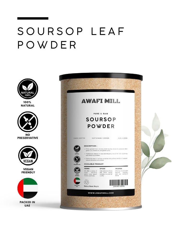 AWAFI MILL Soursop Leaves Powder | Graviola | Annona Muricata - Pure and Natural - Image 5
