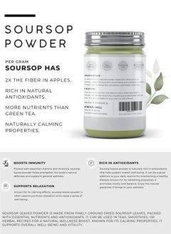 Awafi Mill AWAFI MILL Soursop Leaves Powder | Graviola | Annona Muricata - Pure and Natural  - Image 2