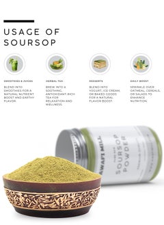 Awafi Mill AWAFI MILL Soursop Leaves Powder | Graviola | Annona Muricata - Pure and Natural  - Image 3