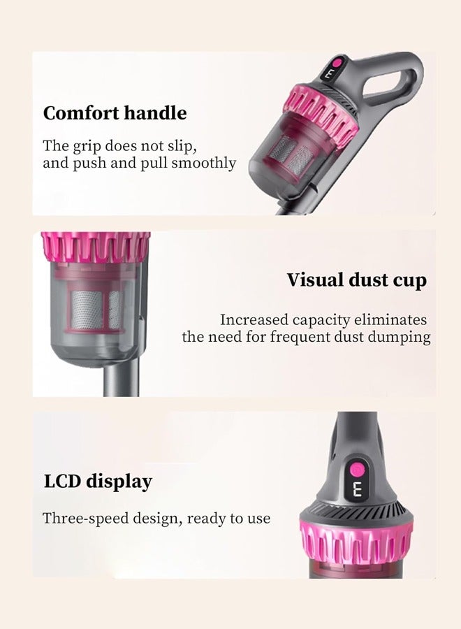 Joshberg 4-in-1 Cordless Vacuum Cleaner, 10Kpa/100W Powerful Suction Stick Vacuum with UV Mite Removal, Ideal for Home, Car, Hard Floor, Carpet, Pet Hair, HB-807 - Image 4