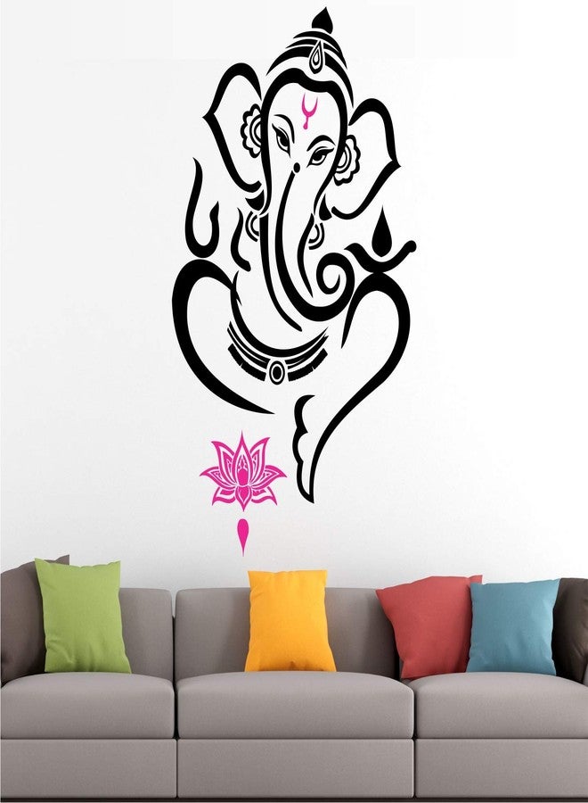 StickMe SM001 Vinyl Hindu Lord Ganesh Decorative Wall Sticker (Multicolour, 60cm X 50 cm)-Self-Adhesive - Image 2