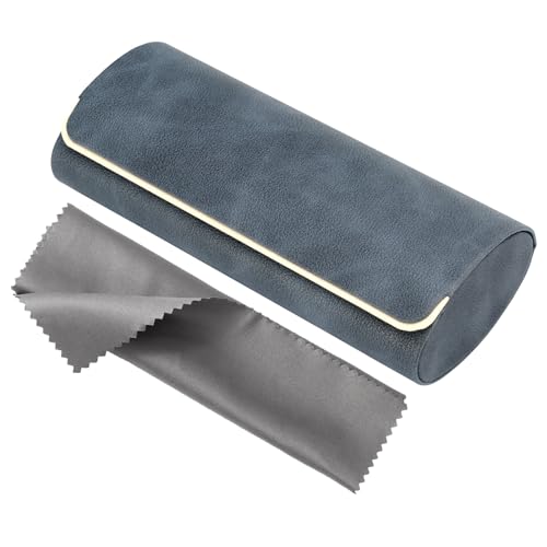 Vemiss Hard Shell Eyeglass Cases, Lightweight Portable Glasses Case for Women Men (Q-grey) - Image 1