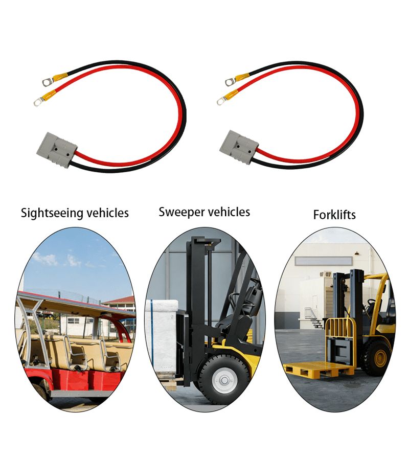 2Pcs Gray Anderson 50 Amp Extension Connector Electrical Stable Charging for Tram - Image 4