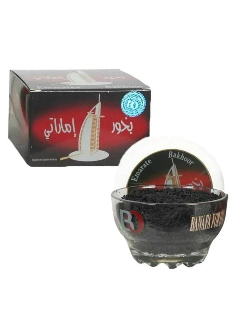 Banafa Bakhoor Emirates Incense Agarwood Multicolour 40grams