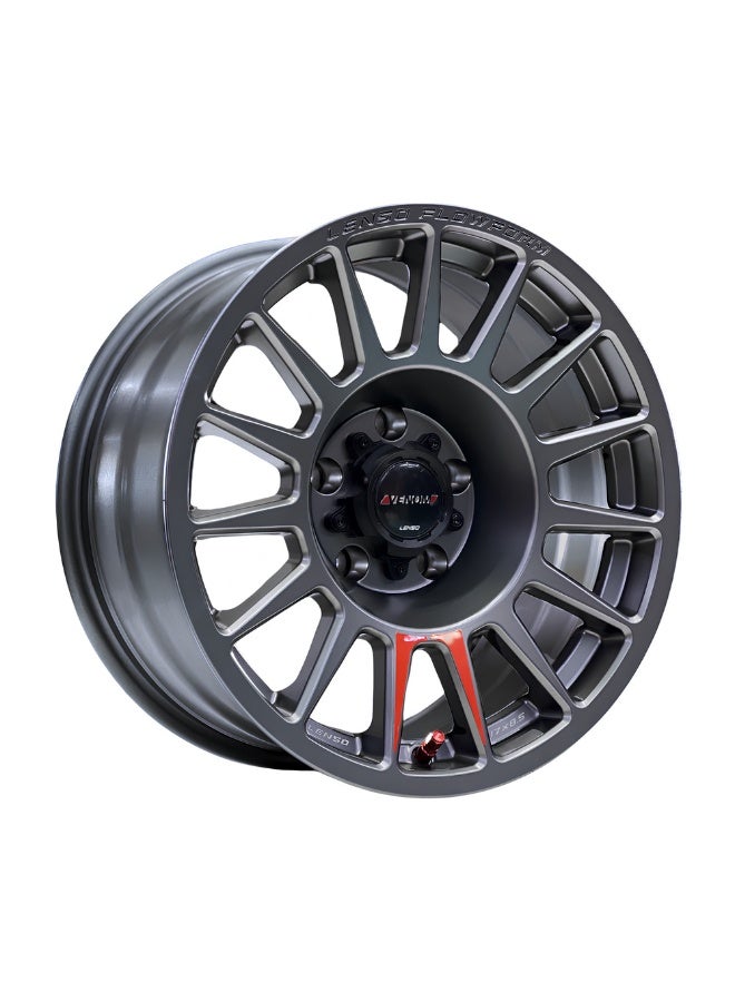 لينسو جنط لينسو فينوم-8 VN8 مقاس 17x8.5 لون رمادي - Image 1