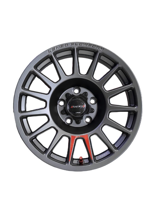 لينسو جنط لينسو فينوم-8 VN8 مقاس 17x8.5 لون رمادي - Image 2