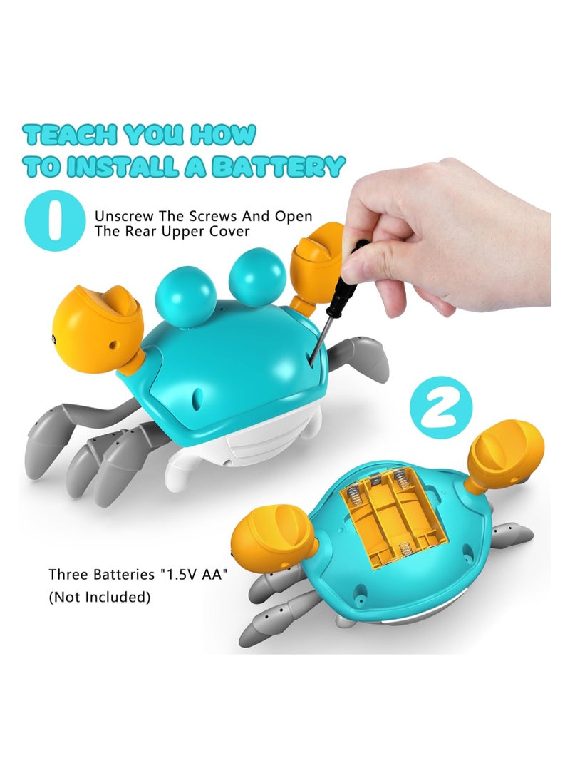 AIYISHI Crawling Crab Baby Toy - Ultra Interactive Tummy Time Delight with Melodious Sounds and Dynamic Movement for Crawling Infants. Ideal Birthday Gifts and Entertaining Gadgets for Toddlers, Fun for Boys and Girls. - Image 5