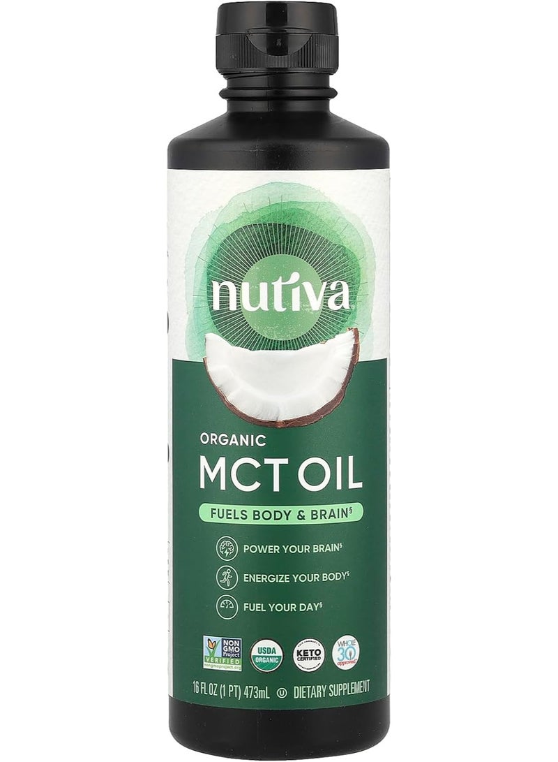 نوتيفا زيت نوتيفا العضوي من جوز الهند، بدون نكهة، 16 أونصة سائلة - Image 2