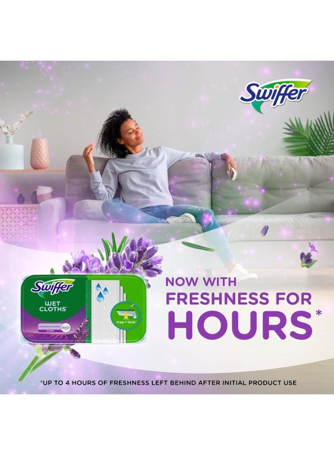Swiffer Sweeper Wet Mopping Pad Refills for Floor Mop with Febreze Lavender Vanilla & Comfort Scent 12 Count - Image 5