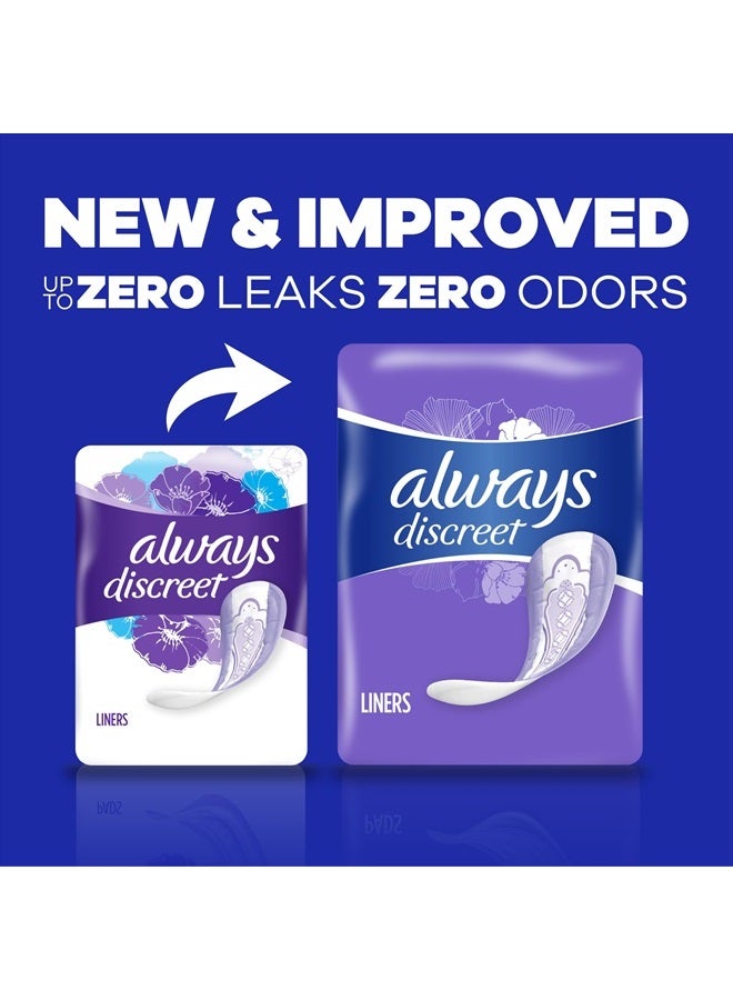 Always Discreet بطانات للكبار لعدم التحكم في البول وما بعد الولادة للنساء، الحجم 2، امتصاص خفيف جداً، طول عادي، 120 قطعة (قد يختلف التغليف) - Image 2