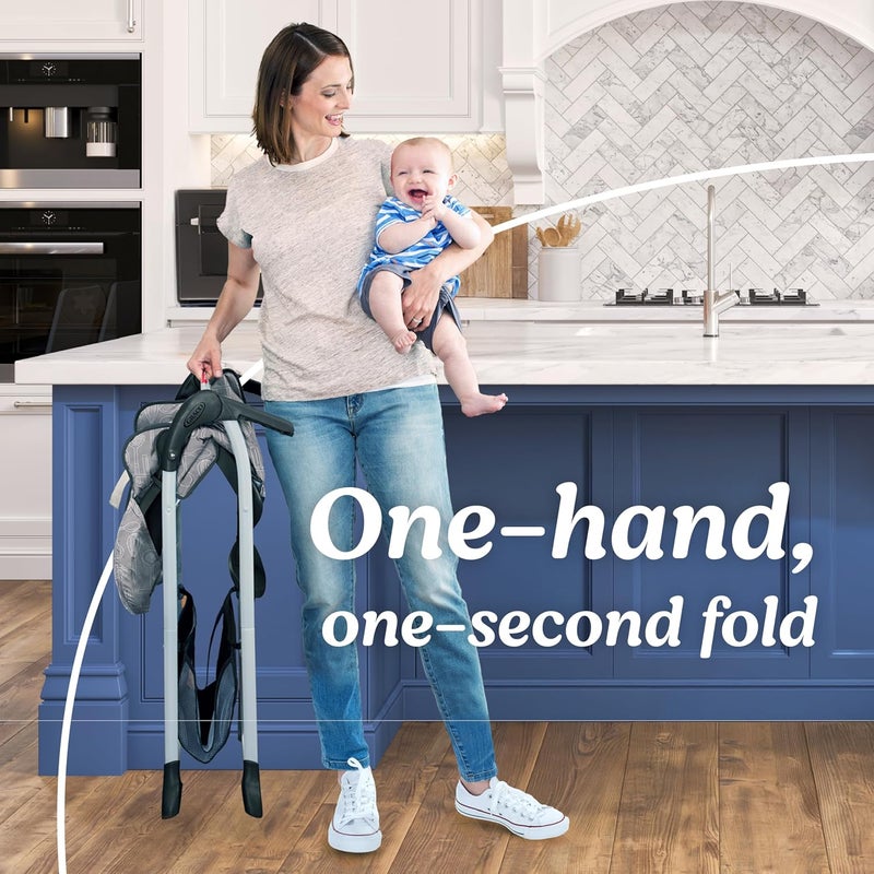 Graco Slim Snacker High Chair in Whisk - Image 4