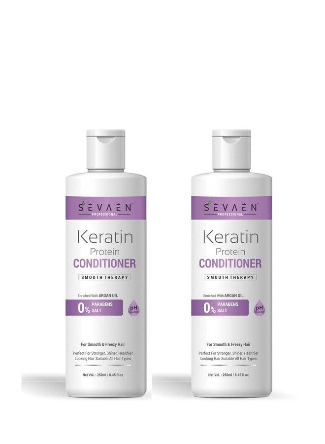 SEVAEN Keratin & Argan Smooth Therapy Conditioner (Pack Of 2) For All - Image 1
