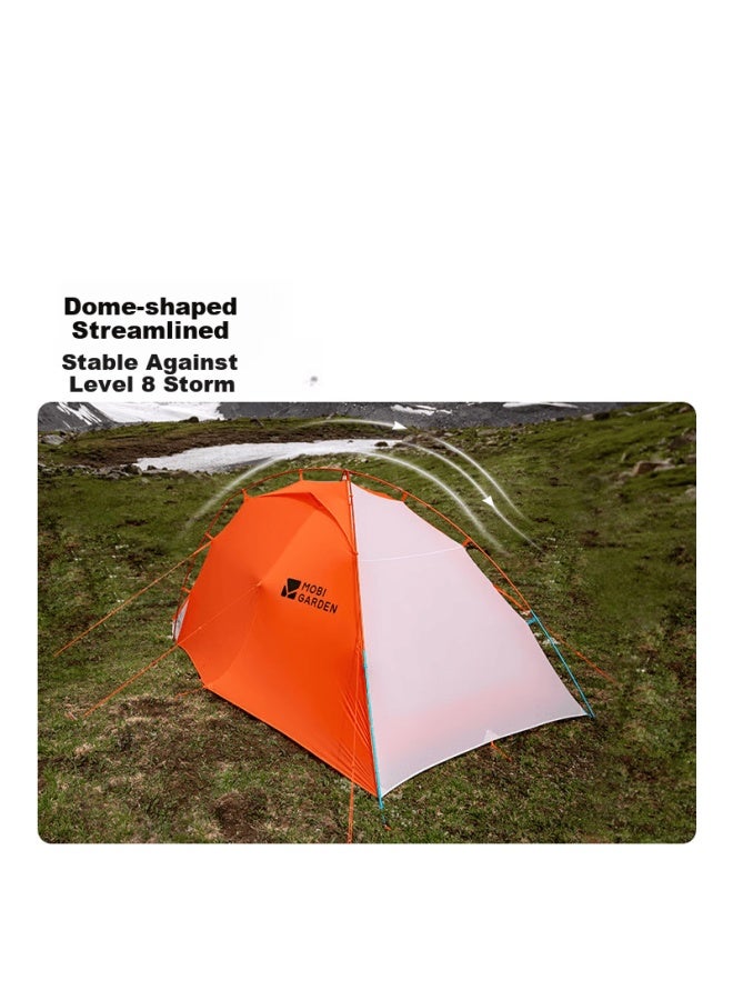 Mobigarden Cold Mountain Wind Wing Ul2 N40 High Alude Outdoor Hiking Tent Nx25661008 Sunrise Golden Mountain Orange - Image 3