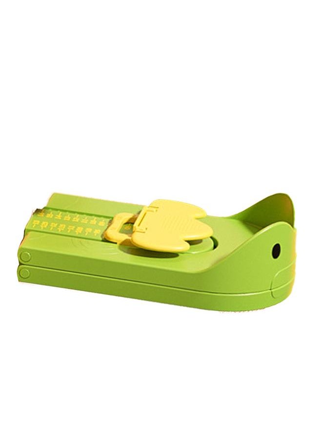 Thoraya Children Foot Gauge High Precise Shoe Sizer Safe Portable Kids Foot Measuring Device Green  - Image 1