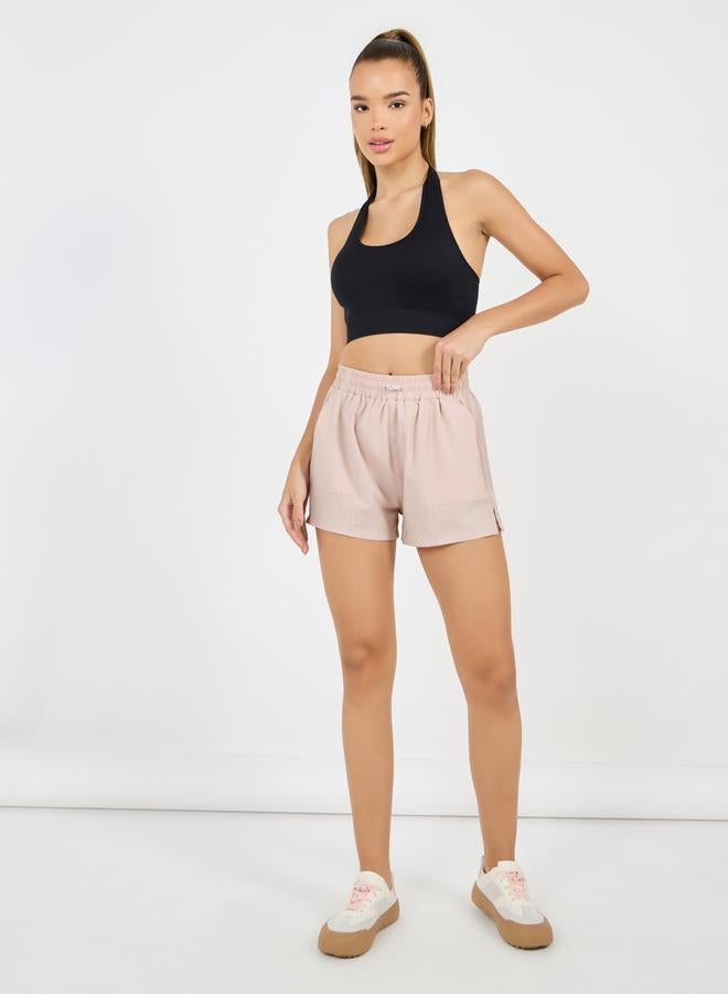 Styli Elastic Adjuster Waistband Running Shorts  - Image 1